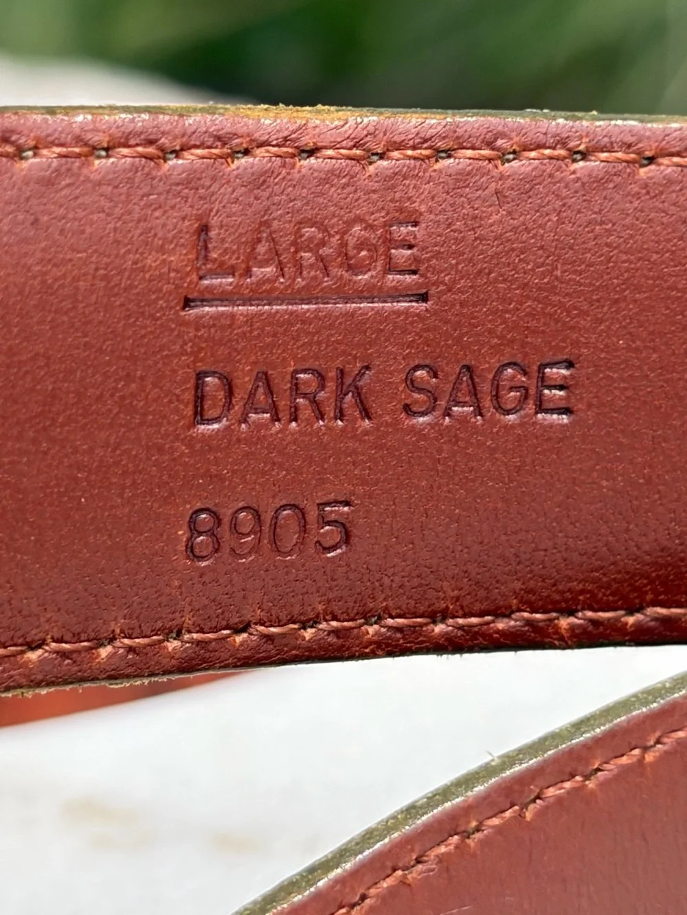 Vintage COACH Suede Leather Brass Belt 8528 EUC